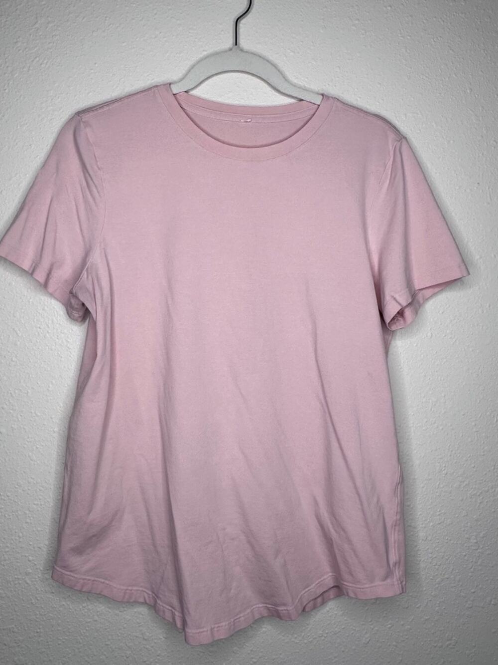 Lululemon Love Crew Short Sleeve T-Shirt, Pink Mist, Size 8